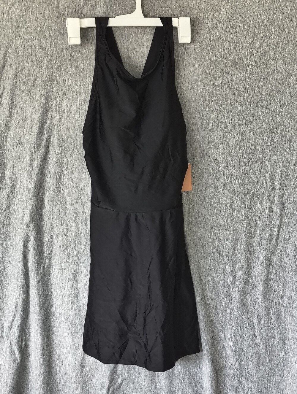 Shade & Shore Women’s High Neck Swim Dress – Black (Size M)
